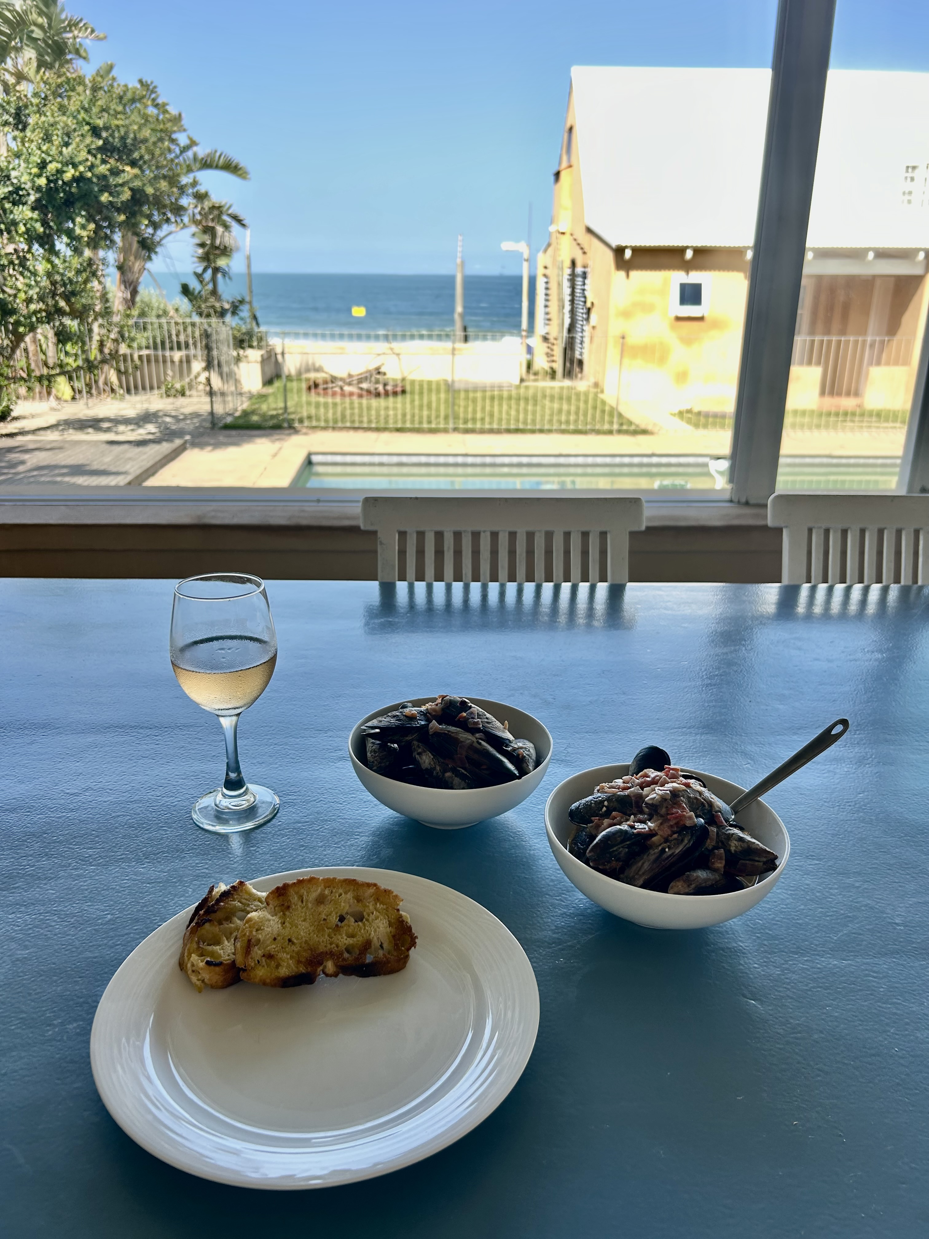 Sun on the veranda at The Beach Cottage, Prince’s Grant