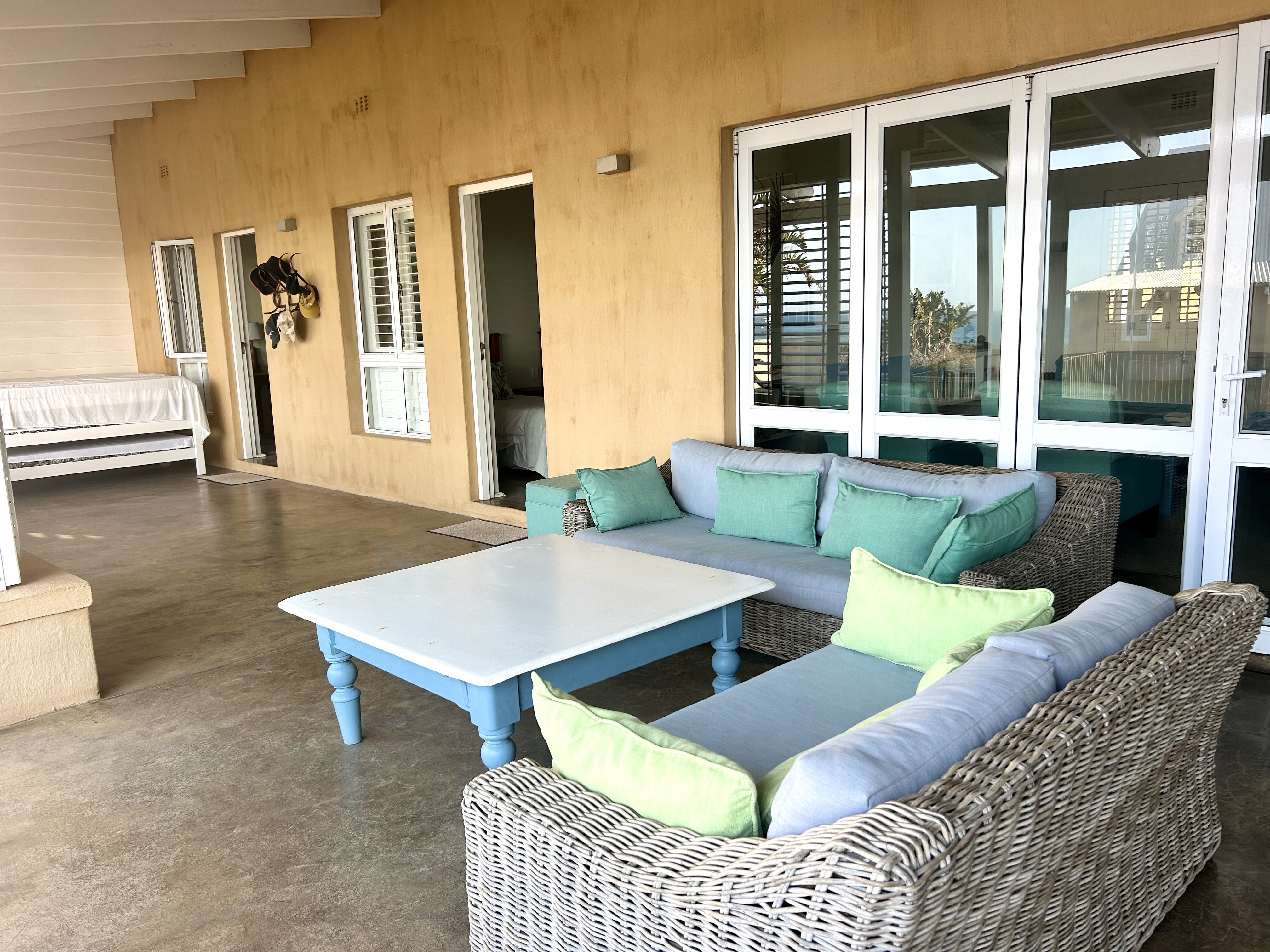 Living space at The Beach Cottage, Prince’s Grant
